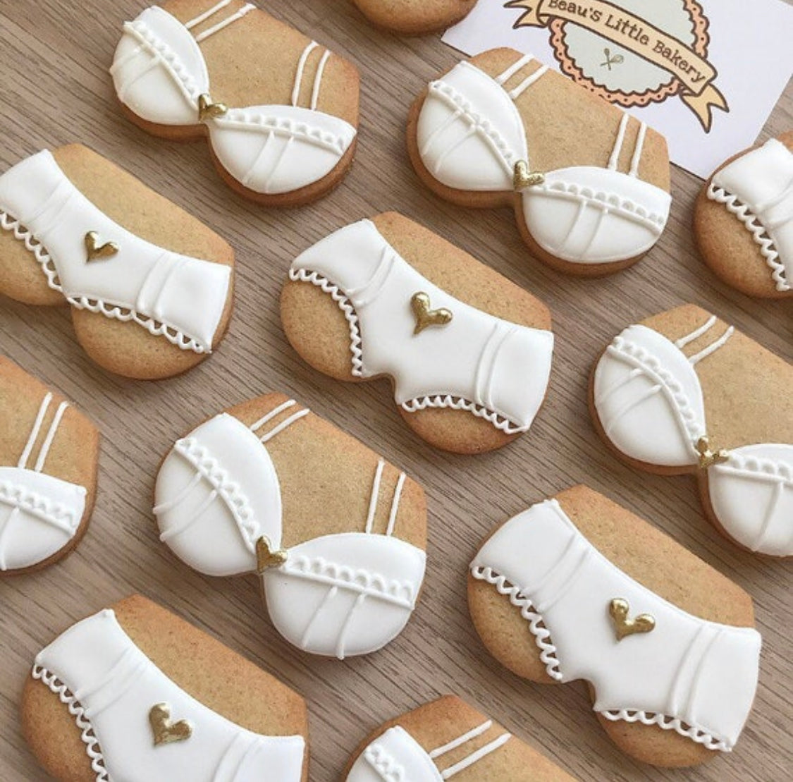 Bridal Shower Hen Do Lingerie Biscuits