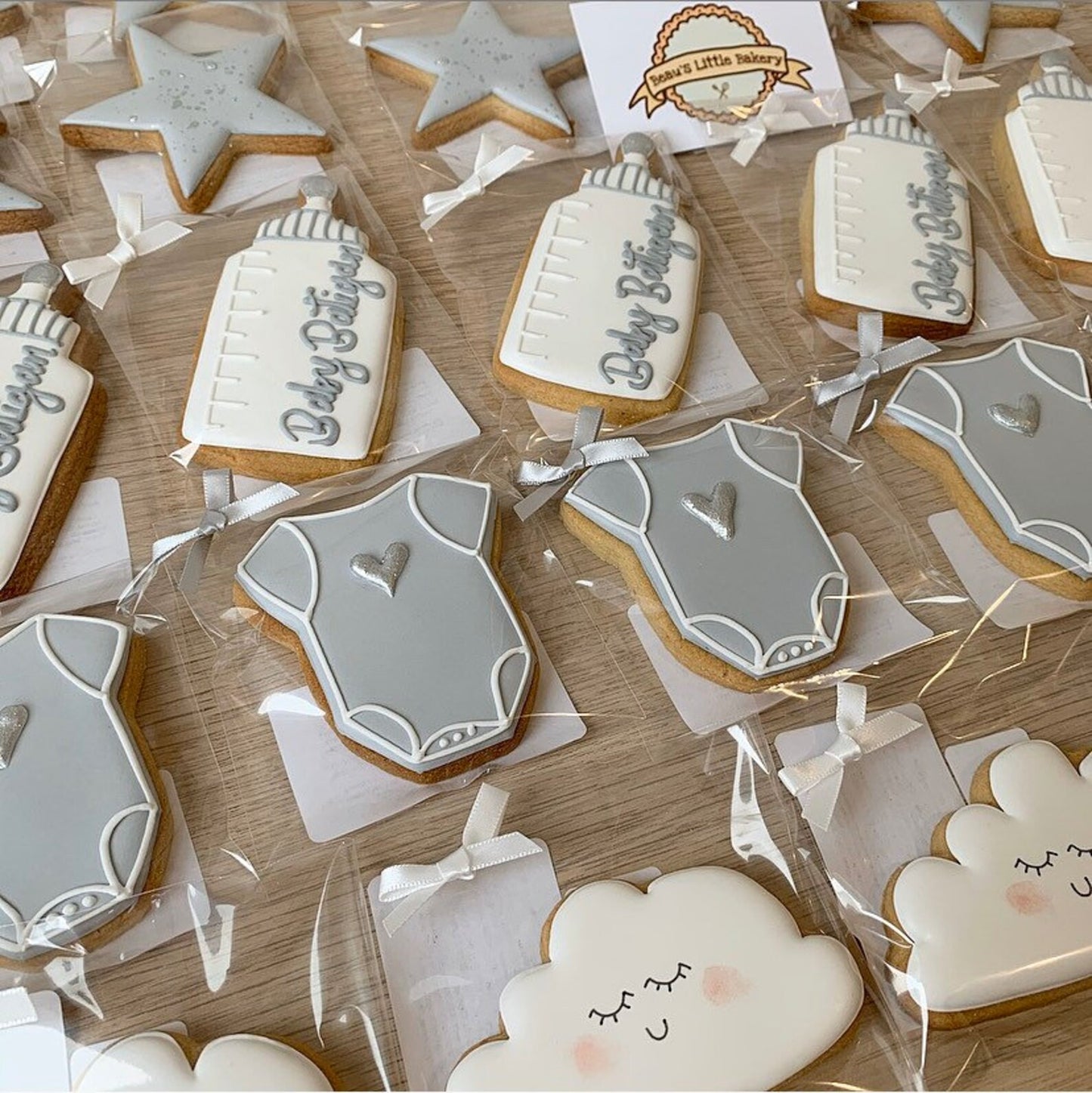 Personalised Baby Shower Cloud & Stars Favours