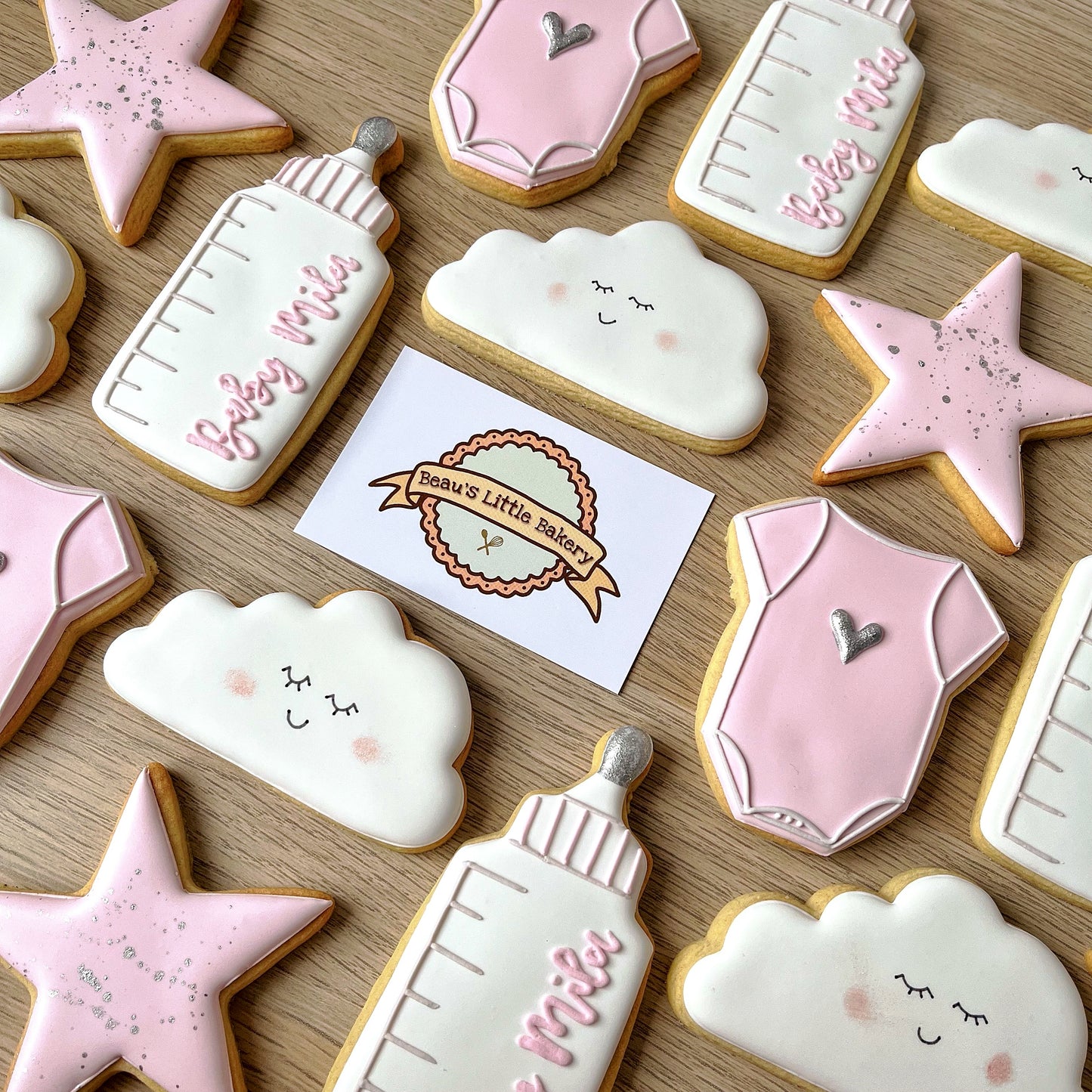 Personalised Baby Shower Cloud & Stars Favours