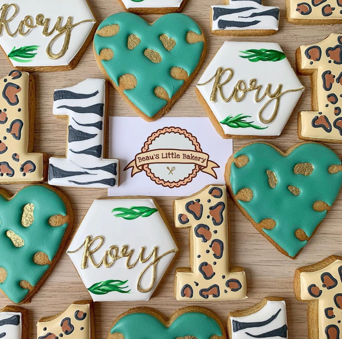 Personalised Jungle Safari Birthday Biscuits