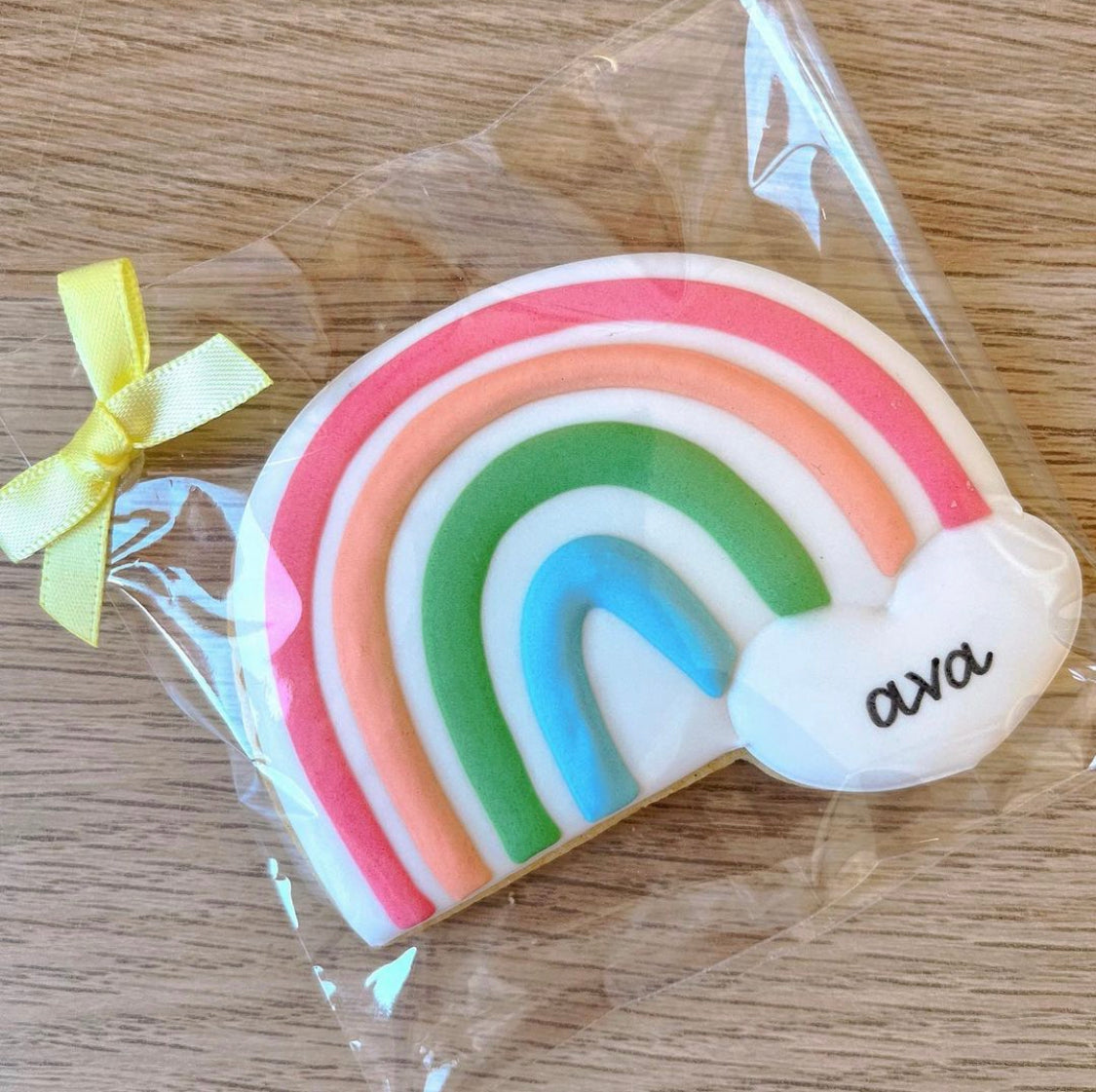 Personalised Rainbow Party Biscuits