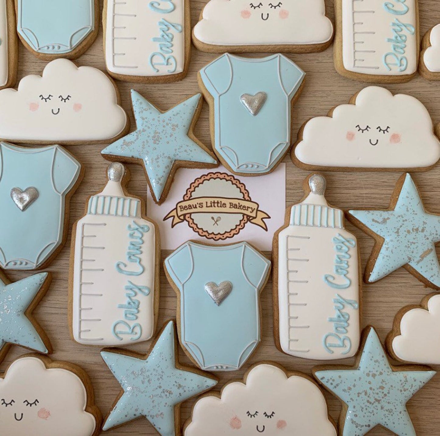Personalised Baby Shower Cloud & Stars Favours