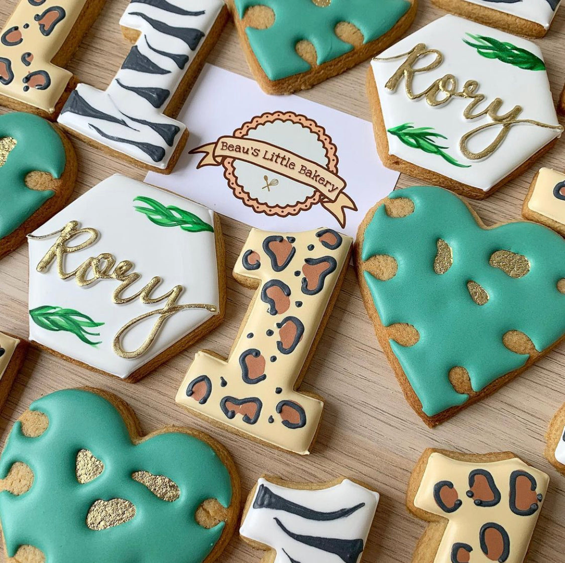 Personalised Jungle Safari Birthday Biscuits