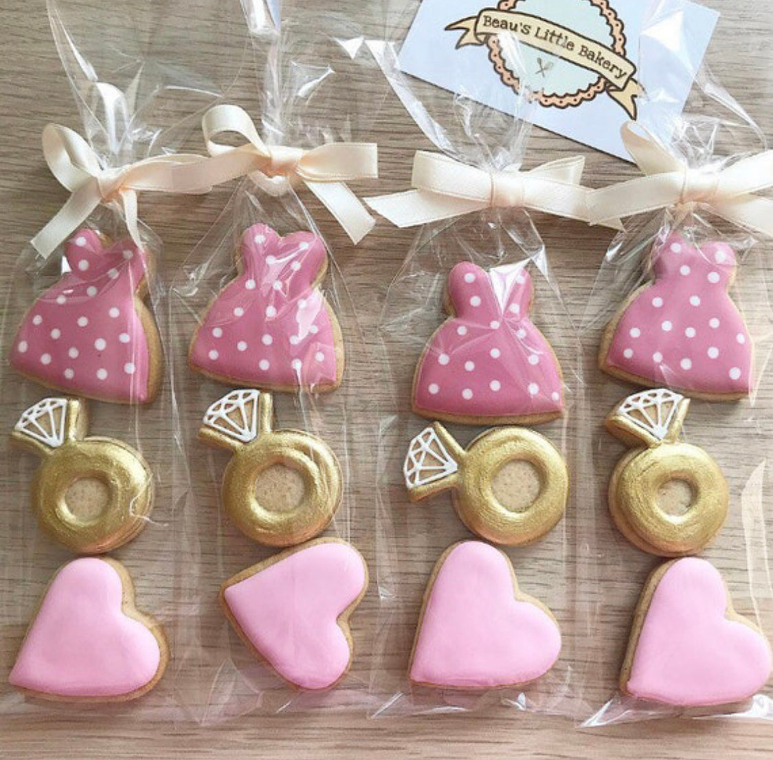 Bridesmaid Bridal Shower Hen Do Mini Biscuits
