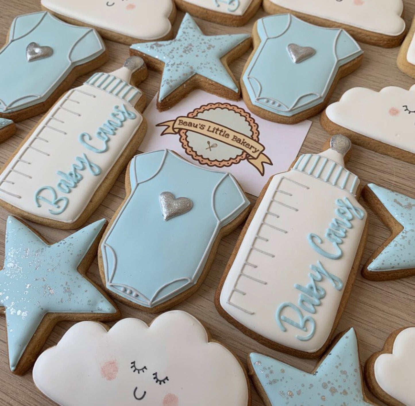 Personalised Baby Shower Cloud & Stars Favours